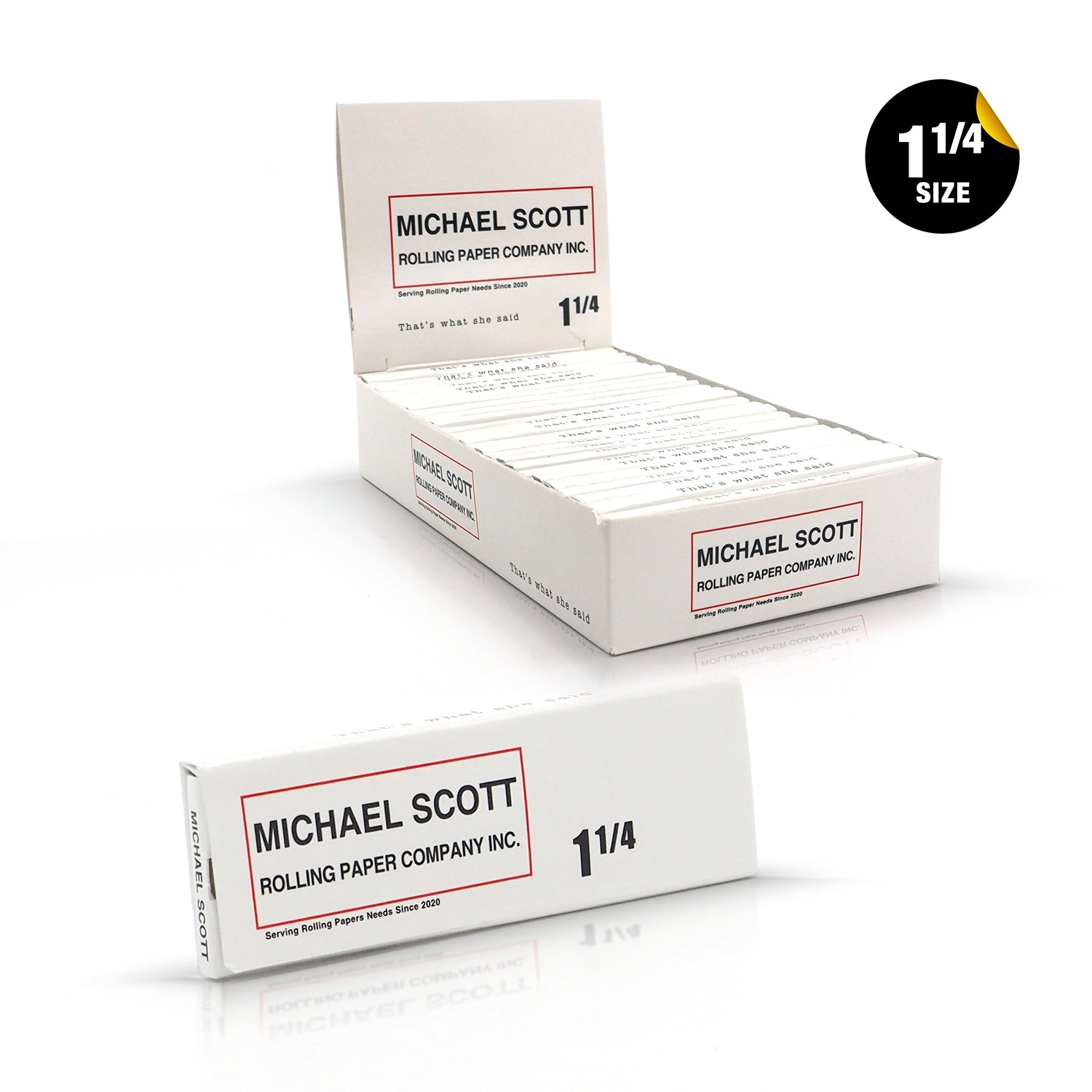 Michael Scott Rolling Paper Company 1 1/4 Size Rolling Papers